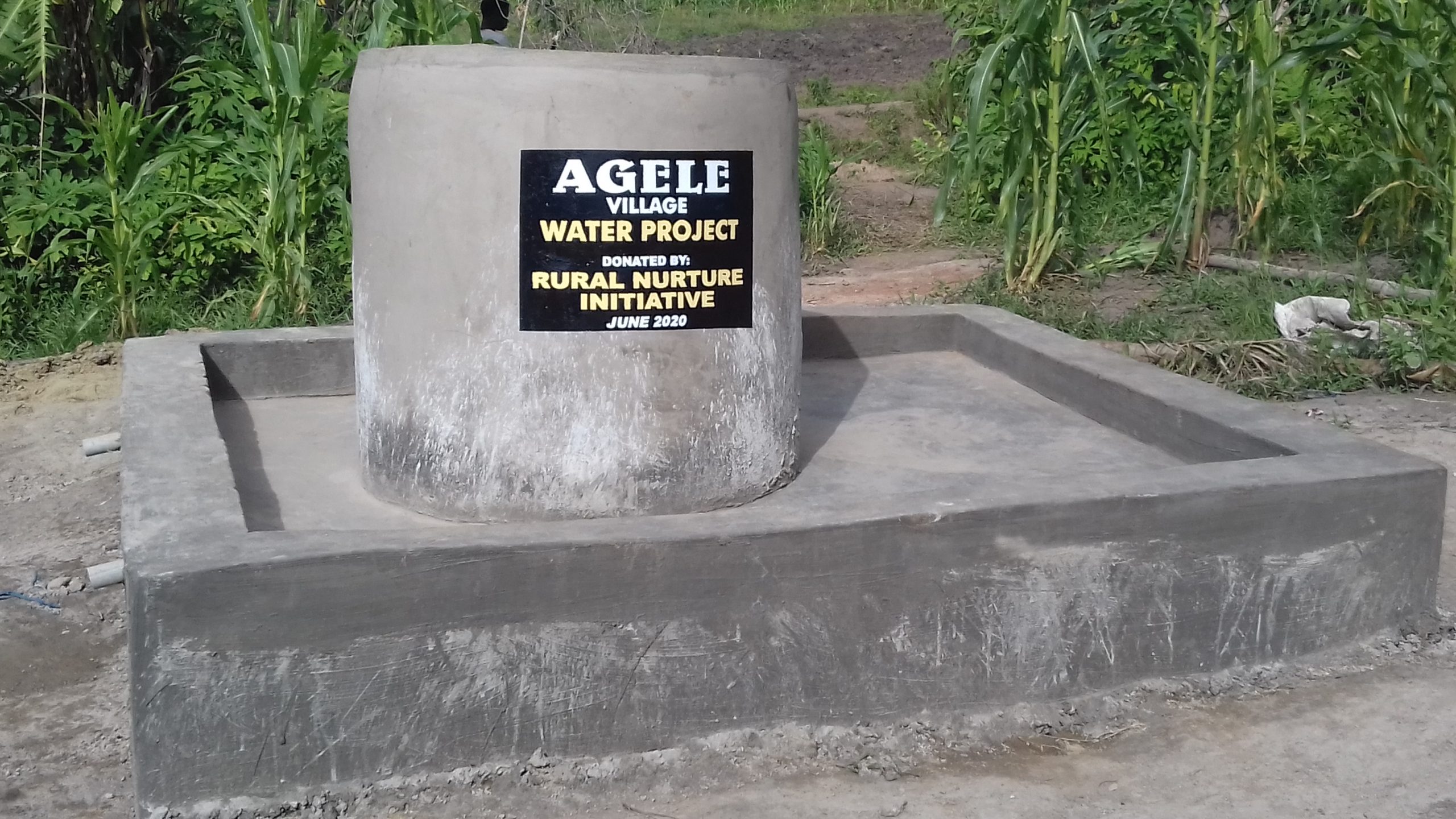 WATER PROJECT COMPLETION AT AGELE VILLAGE