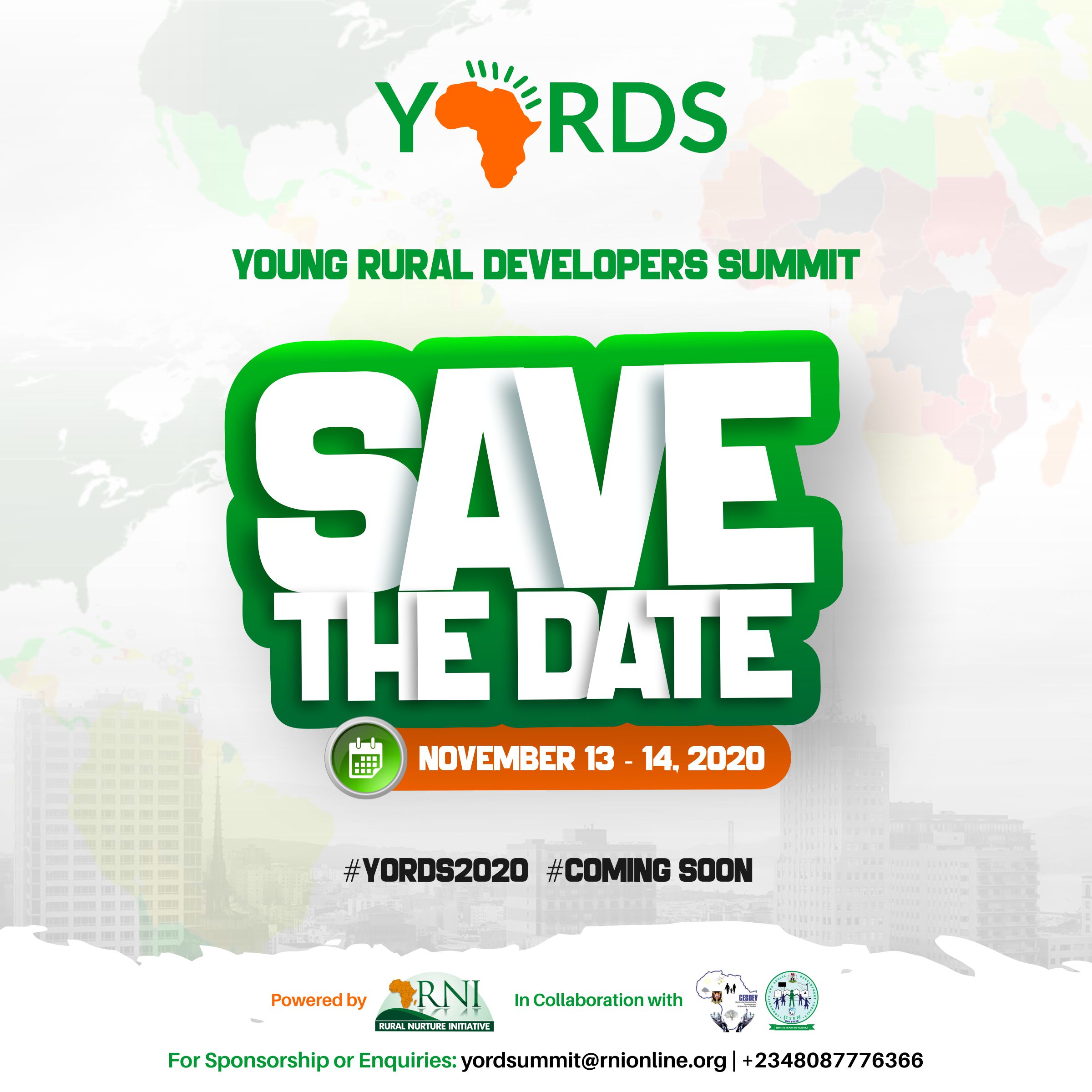 COMING SOON: Young Rural Developers Summit (YORDS 2020)