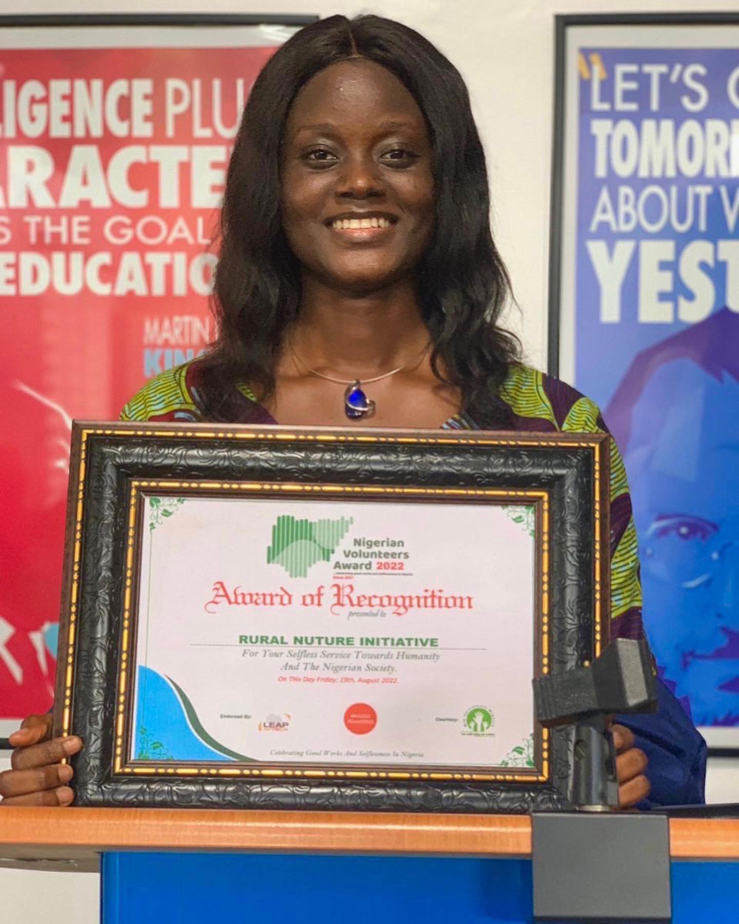 Read more about the article RNI RECEIVES THE NIGERIAN VOLUNTEERS AWARD 2022