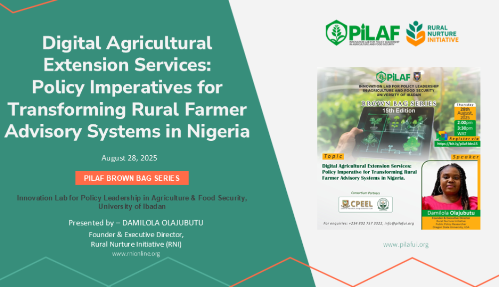 Final_DAMILOLA_PILAF BROWN BAG SERIES_UNIVERSITY OF IBADAN