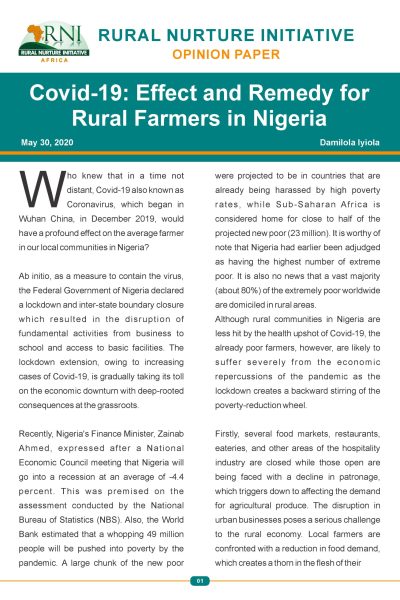 OPINION PAPER_COVID_RURAL FARMERS OPINION PAPER_COVID_RURAL FARMERS